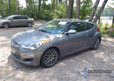 2012 Hyundai Veloster Base W/Black из США, поврежденный, VIN KMHTC6AD3CU078547